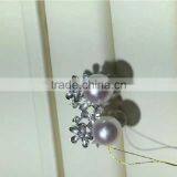 Wholesale 7.5-8mm White Akoya Pearl Earring thumbnail-4
