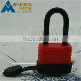 Normal or Long Shackle Aluminum Laminated Padlock With Rubber Cover Waterproof Gate Locks thumbnail-3