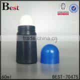 Best Sellers High Quality 60ml Plastic Black Roll on Deodorant Packaging With Blue Cap Wholesale thumbnail-3