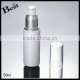 Cosmetic 2017 Hot New Products White Lotion 50ml Plastic Bottle With Pump Dispenser Silver Aluminum Pump Plastic Bottles thumbnail-5
