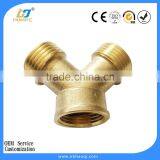 Short Brass 3-ways Y Shape Hose Connector thumbnail-1