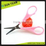 SC051 Mini beauty scissor with plastic carved handle