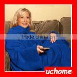 UCHOME 2016 Adult Polyester Coral Fleece Snuggie tv Blanket With Sleeves thumbnail-2
