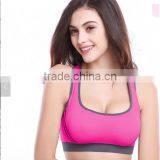 2017 New Style Blue Gym Bra Crossover Straps Back Mature Hot Sexy Women Sport Bra thumbnail-4
