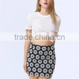 Latest Ladies Elegant Fashion Beautiful Daisy Crochet Lace Mini Skirt thumbnail-2