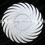 Unique Design Sun Shaped Silver Painting Frameless Wall Mirror thumbnail-1