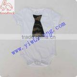 2015 Newborn Boys Clothes Tie Gentleman Bow Leisure Toddler Baby Romper thumbnail-1