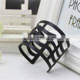 yi wu Black Metal Bangle Jewelry Sexy Lady's Punk Style Gold Hollow Bangle Arm Cuff From yi wu thumbnail-2