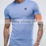 High Quality Men Polyester Spandex Muscle Fit Gym Dry Fit t Shirts thumbnail-5