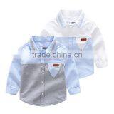 S33471W Children's Fashion Long-sleeved 100 Cotton Boys Shirt thumbnail-1