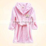Wholesale Microfiber Flannel Fleece Animal Print Children Kids Bathrobe/shaoxing thumbnail-3