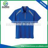 Blue And Gray Color Combination Dry Fit Breathable Polo Shirt Men thumbnail-1