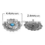 Oval Antique Silver Zinc Based Alloy & Resin Metal Sewing Buttons thumbnail-2