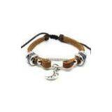 Stylish Chic Men / Women Hemp Cord Knotting Braided Leather Bangle Bracelets L81 thumbnail-1