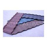 Corrugated Stone Coated Metal Roof Tiles Galvalume Steel , Waterproofing Metal Roof