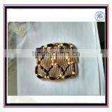 Wholesale Fashion Brown Elastic Wooden Beaded Magic Comb Jewelry thumbnail-1