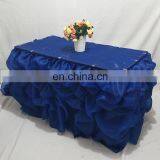 Fancy Organza Ruffled Table Skirting for Wedding thumbnail-1