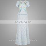 Lace Peplum Sequin Gown Womens Clothing 2016 Suit of Top and Dress Women Wear thumbnail-3