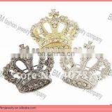 Wholesale Fashion Shinning Clear Rhinestone Plated Royal Crown Sewing Pin Brooch