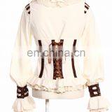 Steampunk Long Sleeve Shirt With Choker-collar thumbnail-2