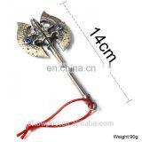 DOTA2 AXE Key Chain 14cm Zinc Alloy Key Chain