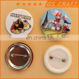 Customized good quality round shaped button badge pin