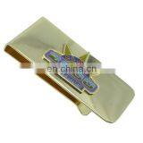 Cool Stainless Steel Gold Plating Money Clip Laser Engraved Cash Clip thumbnail-6