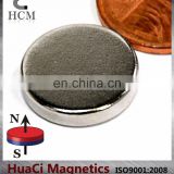 N45 Disc Neodymium Magnet Dia 5/8"X1/8" NdFeB large rare earth magnets