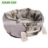 Best Selling pv Plush Fabric Carrying Boat Pet Dog Bed With Handle thumbnail-5