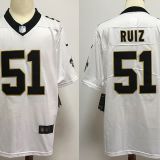 New Orleans Saints #51 Ruiz White Jersey