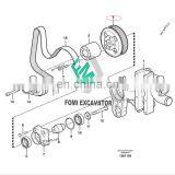 Fan Belt Transmission Pulley 20459863 For EC135B EC140B EC160B EC180B EC210B Excavator thumbnail-1