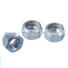 Large Diameter Zinc Plated Nylon Insert Lock Nut M30 DIN985 DIN982 Heavy Hex Nylock Nut m5 M10