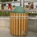 Western Fashion Wood Plastic Composite Dustbin