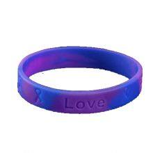 Buy Custom Purple Silicone Rubber Bracelets in Bulk