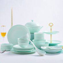 Blue Glazed Porcelain Bowls and Plates thumbnail-5