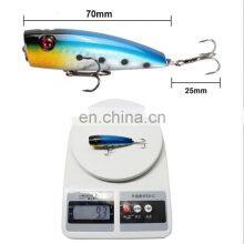 5 Colors 7cm, 9.3g Hot Selling Fishing Bait Popper Lure Saltwater Topwater Hard Lure thumbnail-5