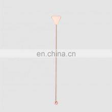 Factory Direct Custom Logo Metal Bsci Personalized Coffee Juice Martini Rose Gold Cocktail Swizzle Sticks Brass Stirrers