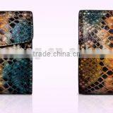 Short Style Color Rare Python Skin Leather Wallet Smart Multifunction Card Holder Two Folder Purse for Women thumbnail-5