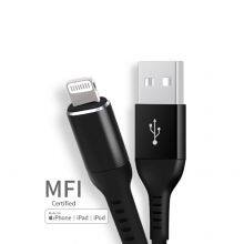 1m C89 Nylon Braided Mfi Certified Usb to Lightning Charging Cable for IPhone 11/12 Mini 13 Pro thumbnail-4