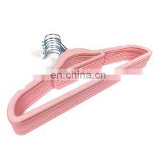 Top Rated Portable Ladies Manufacturers Black Pants Custom Logo Velvet Swimwear Clothing Plastic Coat Hanger Wholesale thumbnail-5