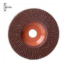 Stock Lots 4'' Emery Cloth Flap Disc Durable Calcine Aluminum Abrasive Flexible Flap Disc Grinding Sanding Disc 100mm thumbnail-2