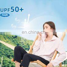 New Arrival Anti-UV Cool Fabric Loose Casual Outdoor Sports Gym Fitness Wear Full Zip Yoga Jacket UPF 50+ Pocket For Women thumbnail-4