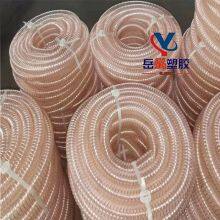 PU Polyurethane Copper-plated Steel Wire HoseDust and Smoke Exhaust, Retractable Bellows, High Temperature Resistant and Antifreeze Steel Wire Spiral Pipe thumbnail-3