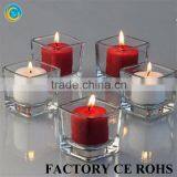 Clear Square Glass Hurricane Candle Holders Colored From China
