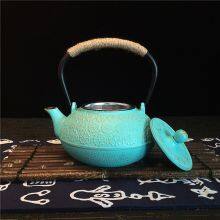 Custom Logo Cast Iron Tea Kettle With Infuser Hand-Crafted Modern Design Colorful Cast Iron Tea Pot thumbnail-4