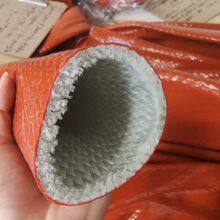 Силиконовая стекловолокнистая огнезащитная рукав SiliconeFiberglass  ZBAO 4мм - 150мм Теплоизоляционный рукав Теплоизоляционный огнезащитный рукав Защитный теплоизоляционный рукав