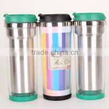 Shenzhen Factory Double Wall Plastic Advertising Tumbler With SS Inner thumbnail-2