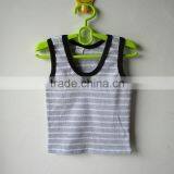 0.42USD Wholesale Stock Hot Sales Fashion Style Summer Blank Colorful Cotton Cheap Wholesale Kids Singlets/Vest ( Kctbx002) thumbnail-3