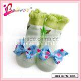 100% Cotton Thin Socks Wholesale Elite Socks,baby Socks With Ribbon Bow thumbnail-5