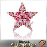 Wholesale Pink Rhinestone Star Brooch